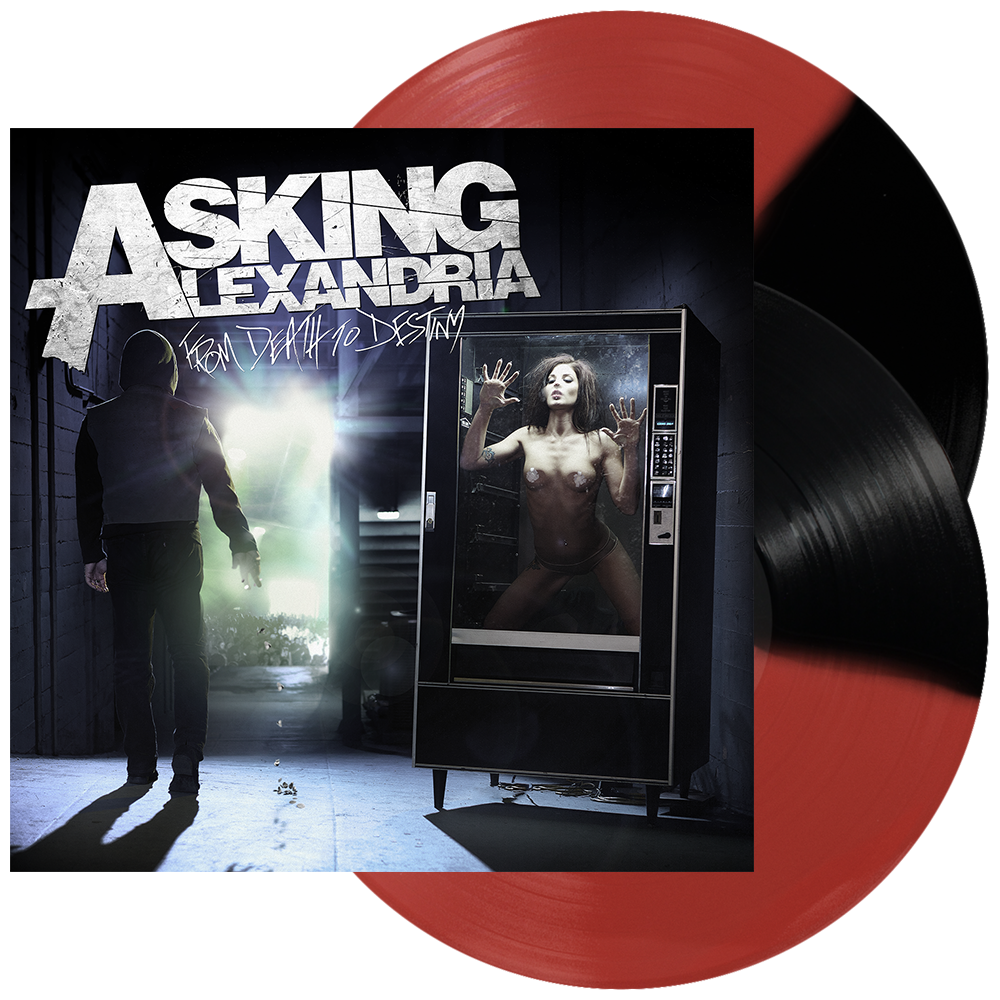 Asking Alexandria - 'From Death To Destiny' Vinyl (Trans Red/Opaque Black Half/Half)