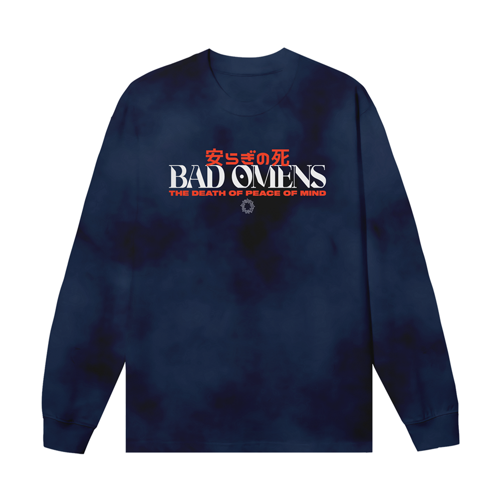 Bad Omens Tracklist Blue Dye Long Sleeve Sumerian Merch