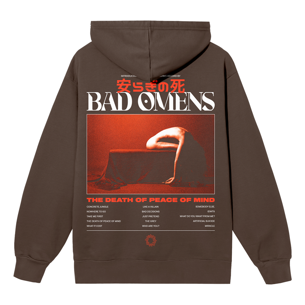 Bad Omens - Tracklist Brown Hoodie