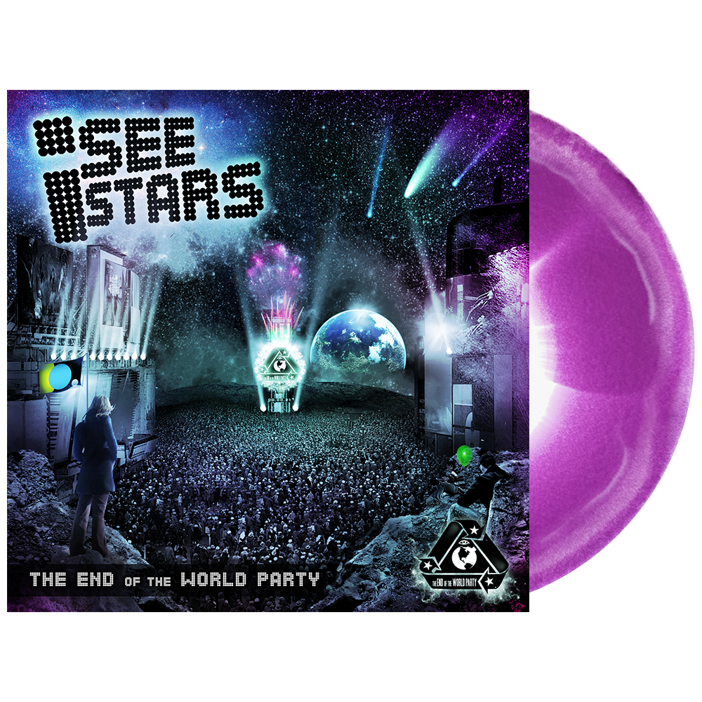 I See Stars - 'The End of the World Party' Vinyl (White + Baby Pink + Purple Tri-Color Side A/B)
