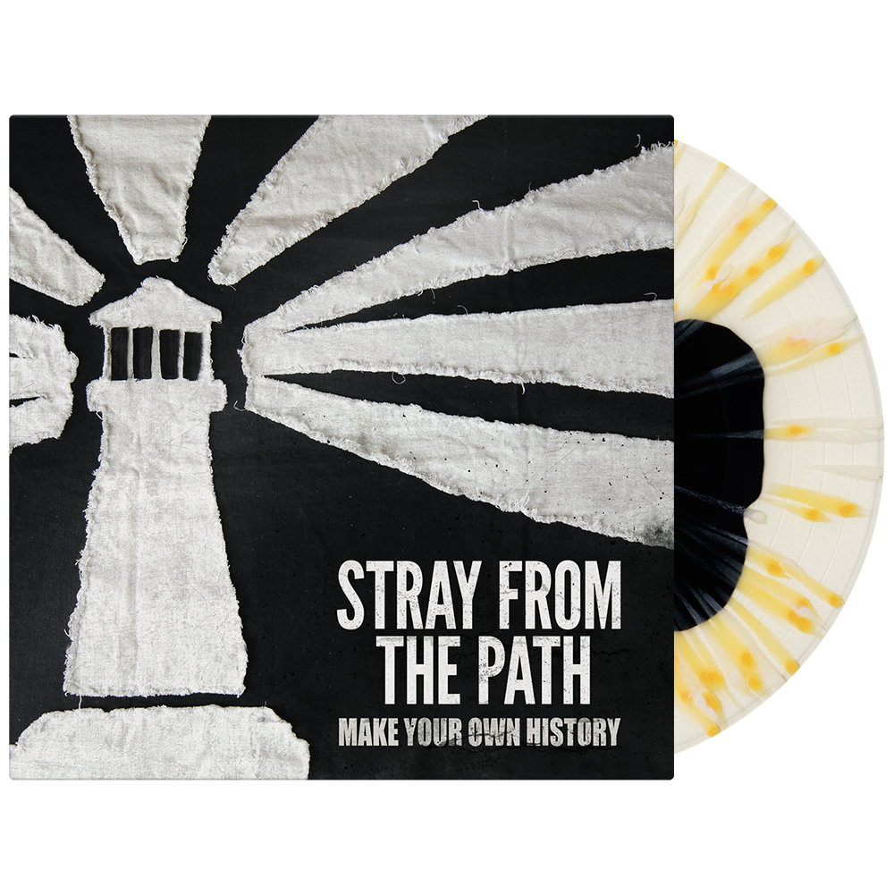 Stray From The Path - 'Make Your Own History' Vinyl (Black Inside Milky Clear w/ Mustard Yellow + Bone Splatter)