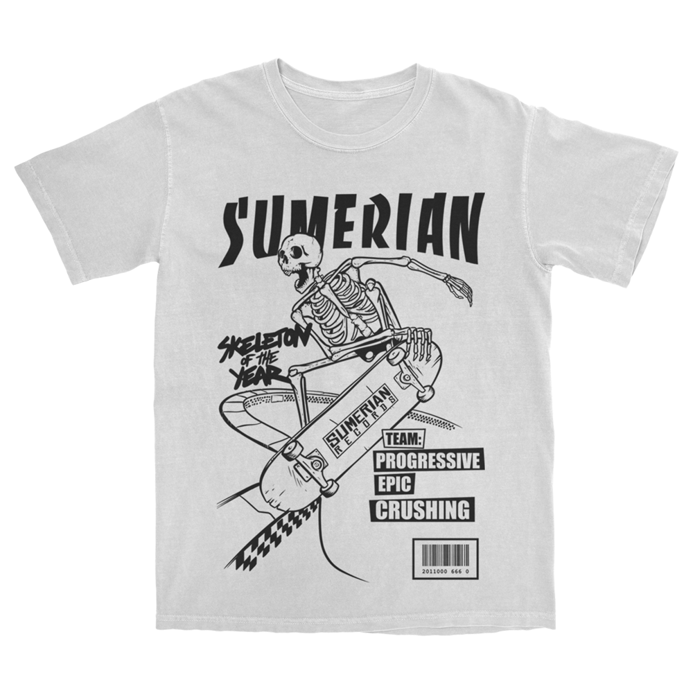Sumerian Skater T-Shirt (Black/White)