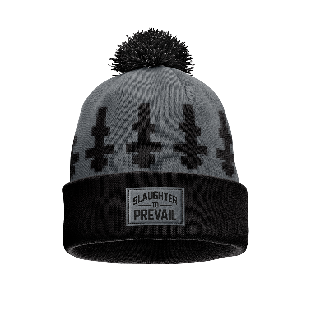 P*P様 PALETOWN × NOROLL USE ME BEANIE 美品 Slaughter To Prevail - Pom Pom Grey Beanie – Sumerian Merch