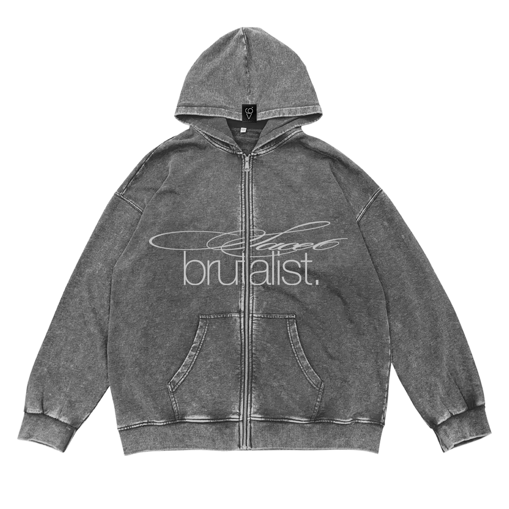 sace6 - 'Brutalist' Zip-Up Hoodie – Sumerian Merch