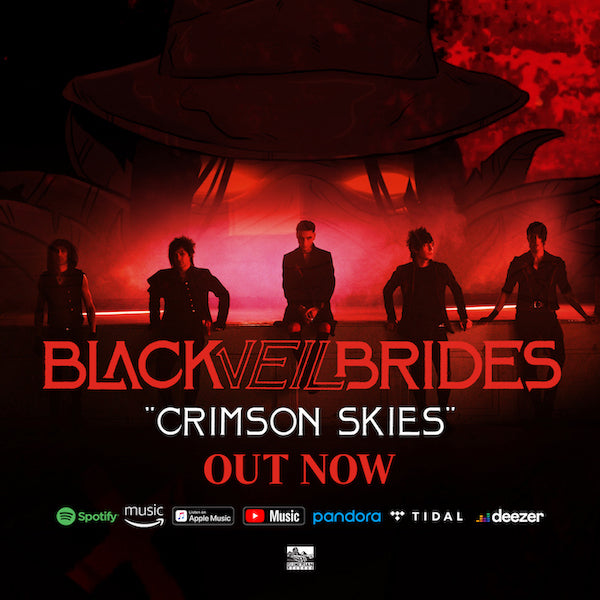 BLACK VEIL BRIDES NEW SINGLE + VIDEO 'CRIMSON SKIES'
