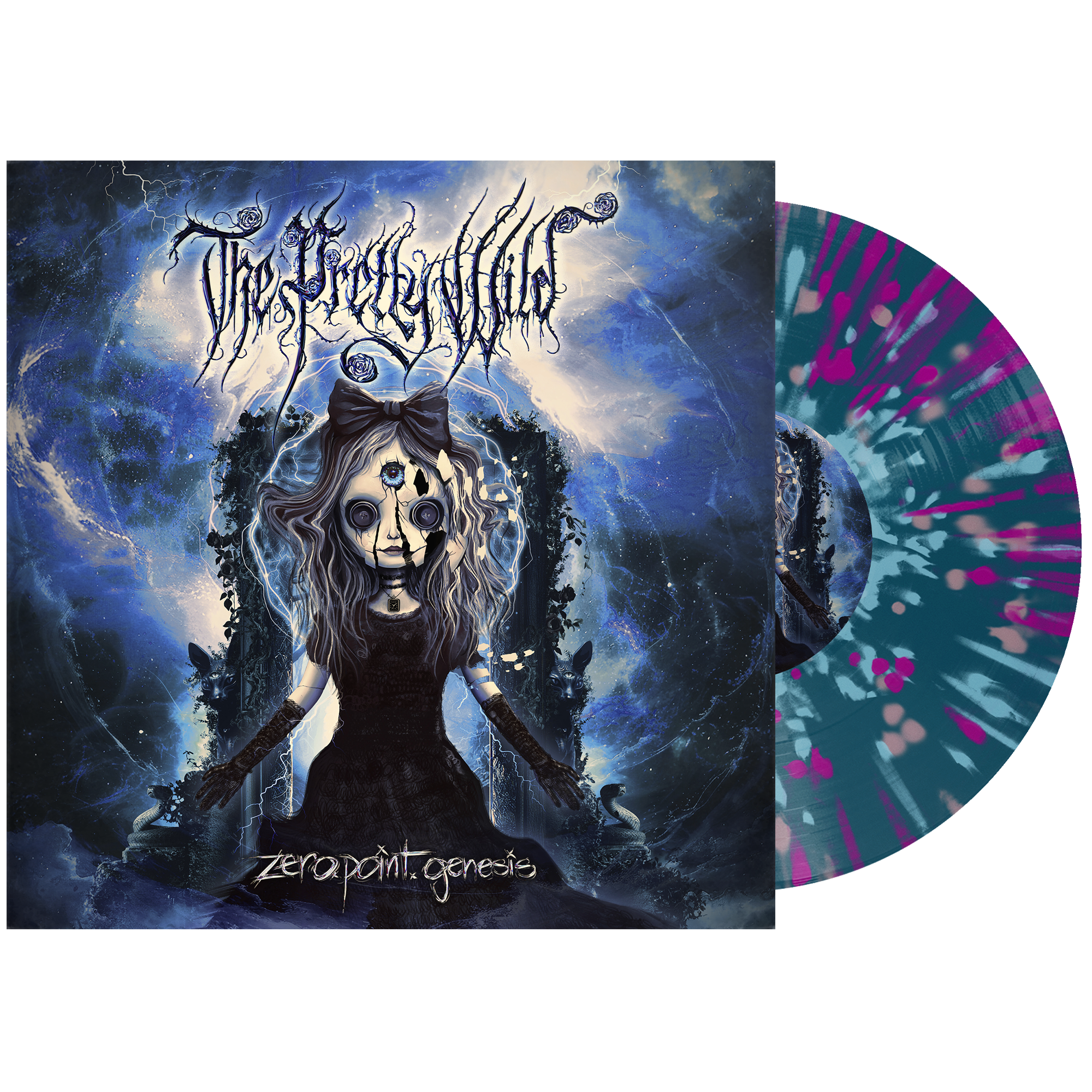 The Pretty Wild - 'zero.point.genesis' Vinyl (Trans Blue w/ Pink + Violet + Baby Blue Splatter)