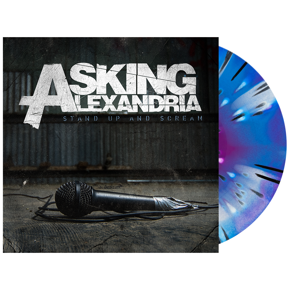 Asking Alexandria - ‘Stand Up And Scream’ Vinyl (Bone + Cyan + Purple Side A/B w/ Black + White Splatter)