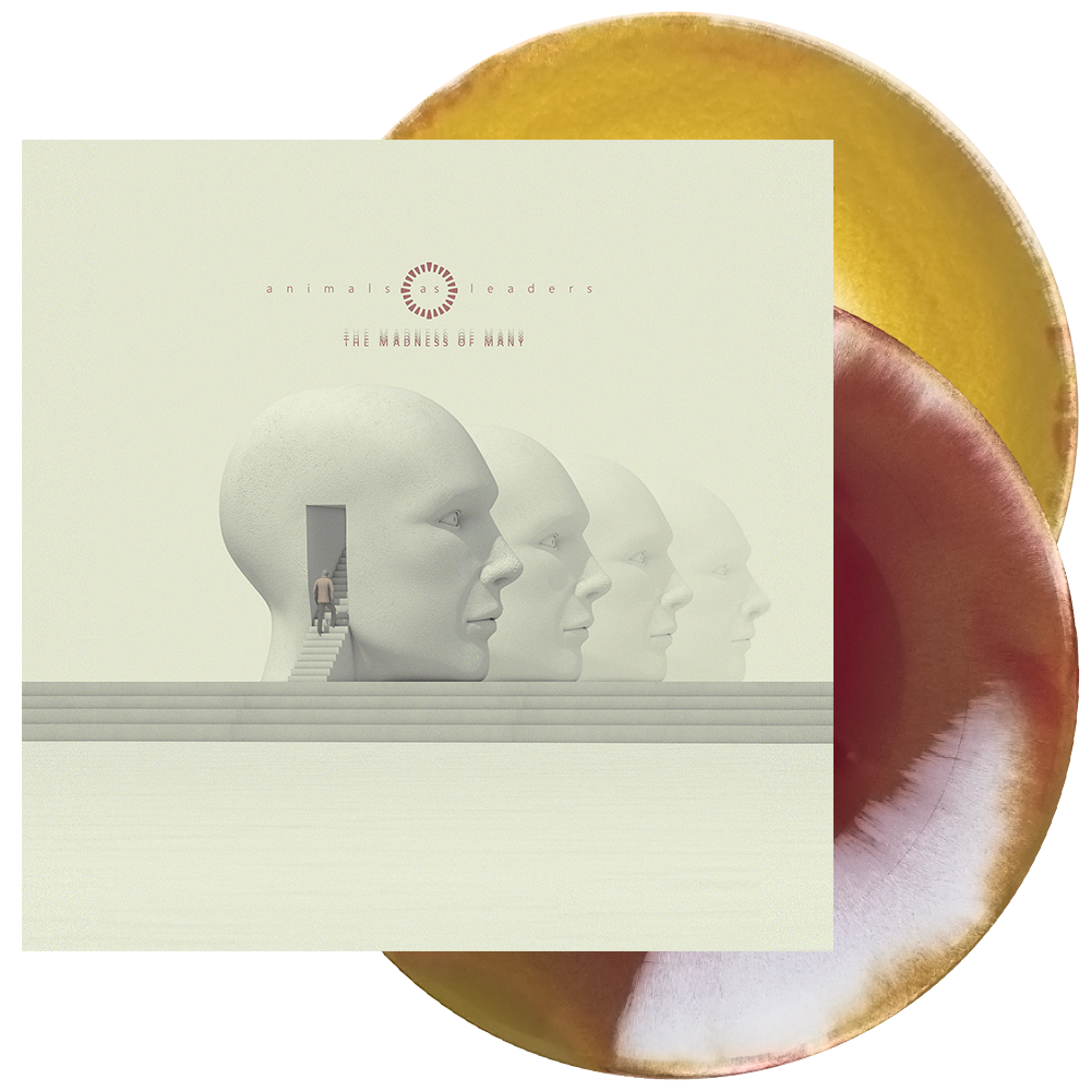 Animals As Leaders - 'The Madness Of Many' Vinyl (Tri-Color Side A/B: White + Gold + Oxblood) 