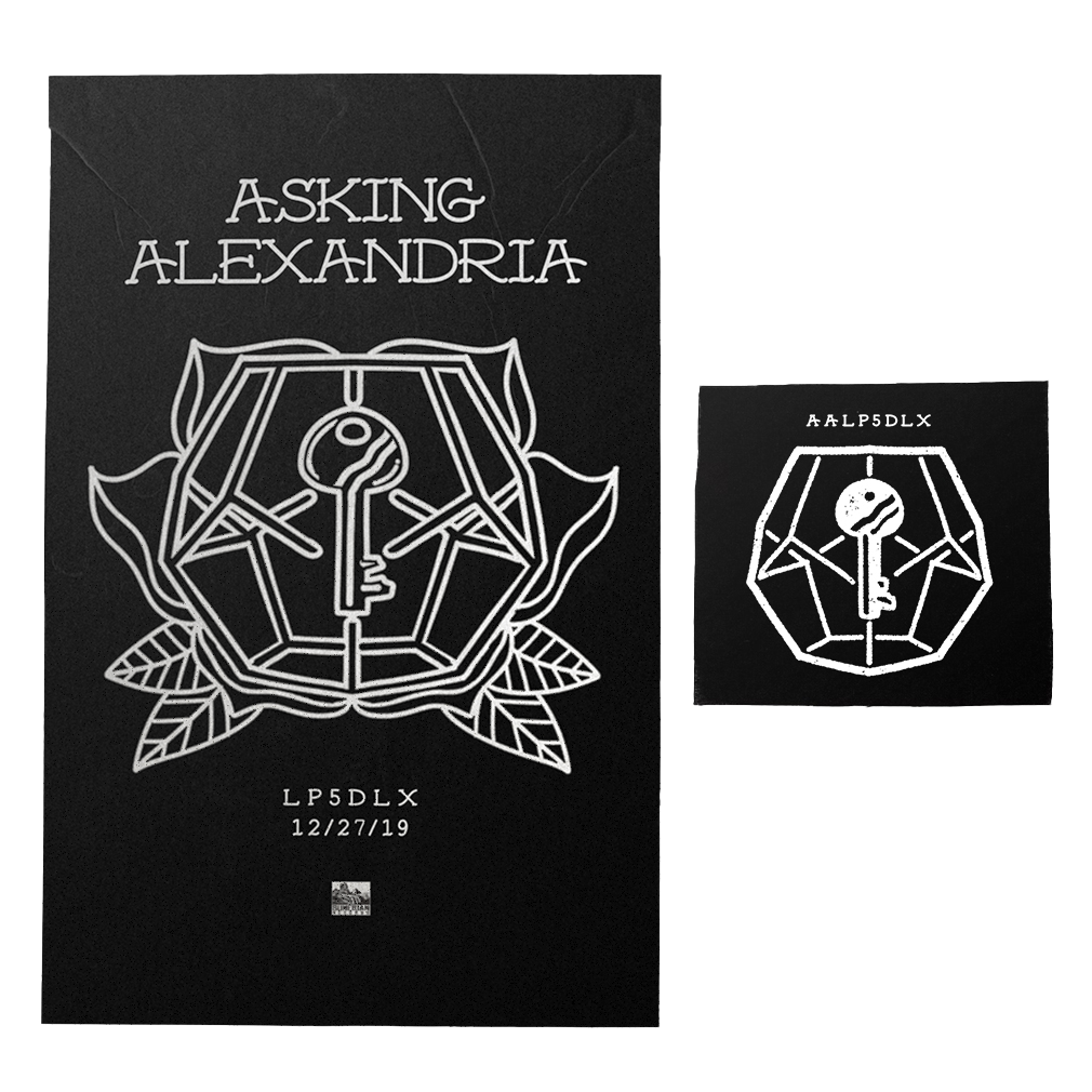 Asking Alexandria - 'LP5DLX' Black Screen Printed Poster Bundle