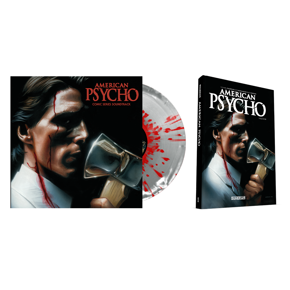 American Psycho - Comic Series Soundtrack Vinyl + Hardback Graphic Novel Bundle