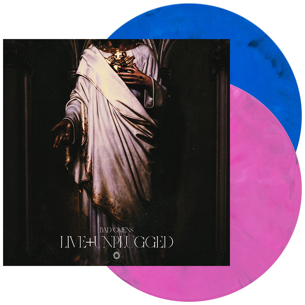 Bad Omens - 'Live + Unplugged' Vinyl (Hot Pink + Bluejay Pair w/ Black + White Marble)