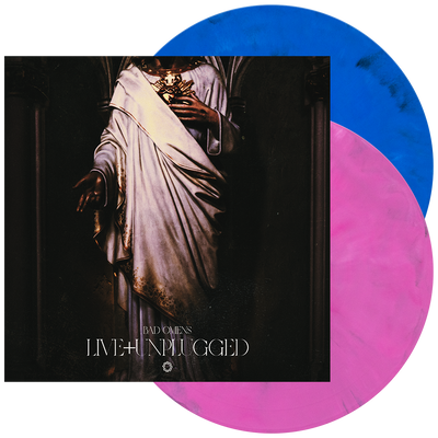 Bad Omens - 'Live + Unplugged' Vinyl (Hot Pink + Bluejay Pair w/ Black + White Marble)
