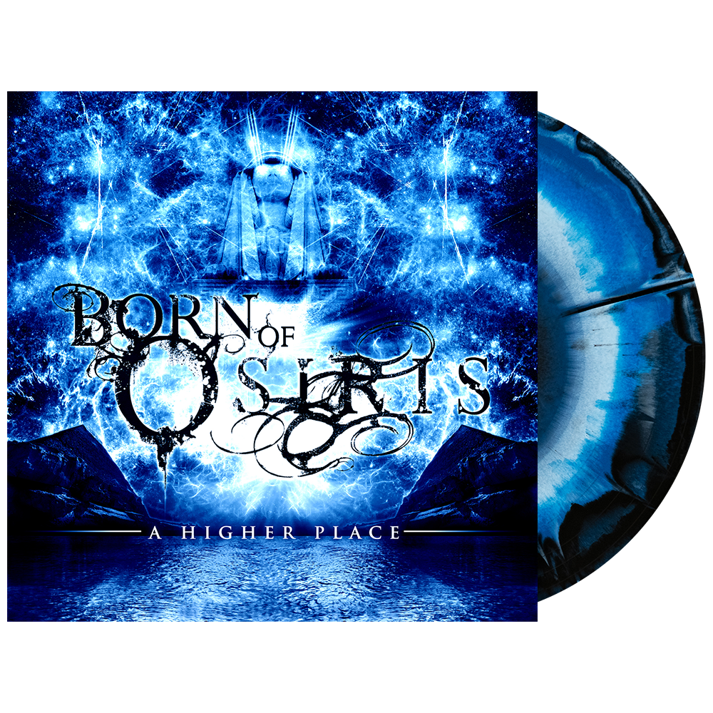 Born Of Osiris - 'A Higher Place' Vinyl (Black + Bluejay + Baby Blue Tri-Color Side A/B w/ Black Splatter)