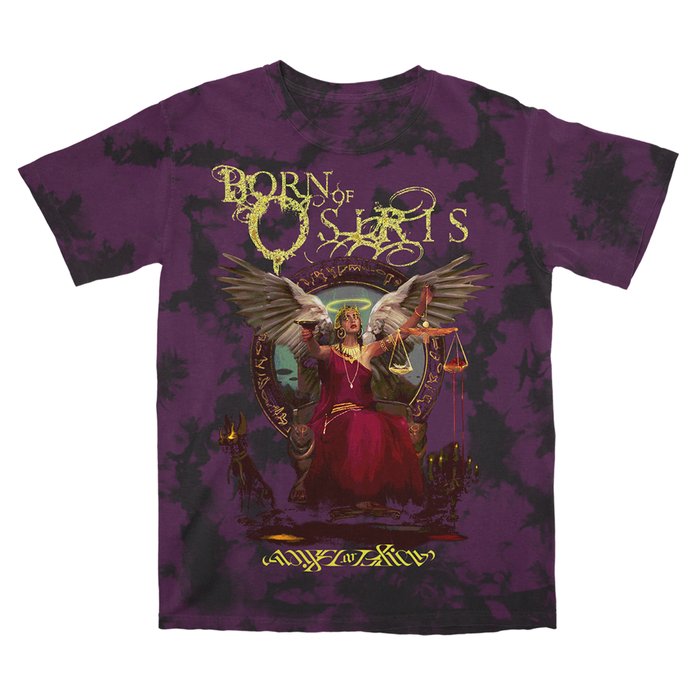Born Of Osiris - Angel or Alien Purple Dye Tee