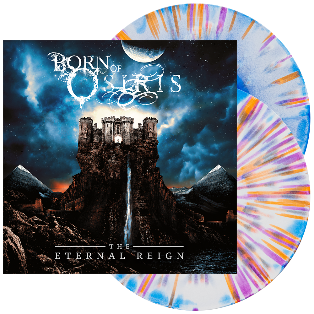 Born Of Osiris - ‘The Eternal Reign (Deluxe)’ Vinyl (White + Royal Blue Side A/B w/ Orange + Purple Splatter)
