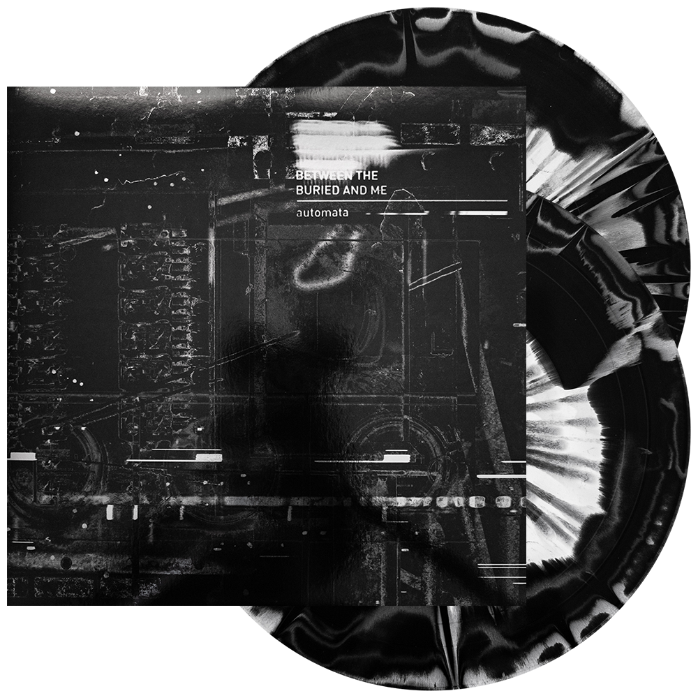 Between The Buried And Me - 'Automata' (White + Black + Silver Tri-Color Side A/B w/ Black Heavy Splatter)