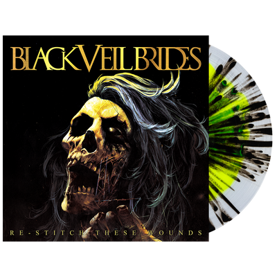 Black Veil Brides - 'Re-Stitch These Wounds' Vinyl (Yellow in Clear w/ Black Splatter)
