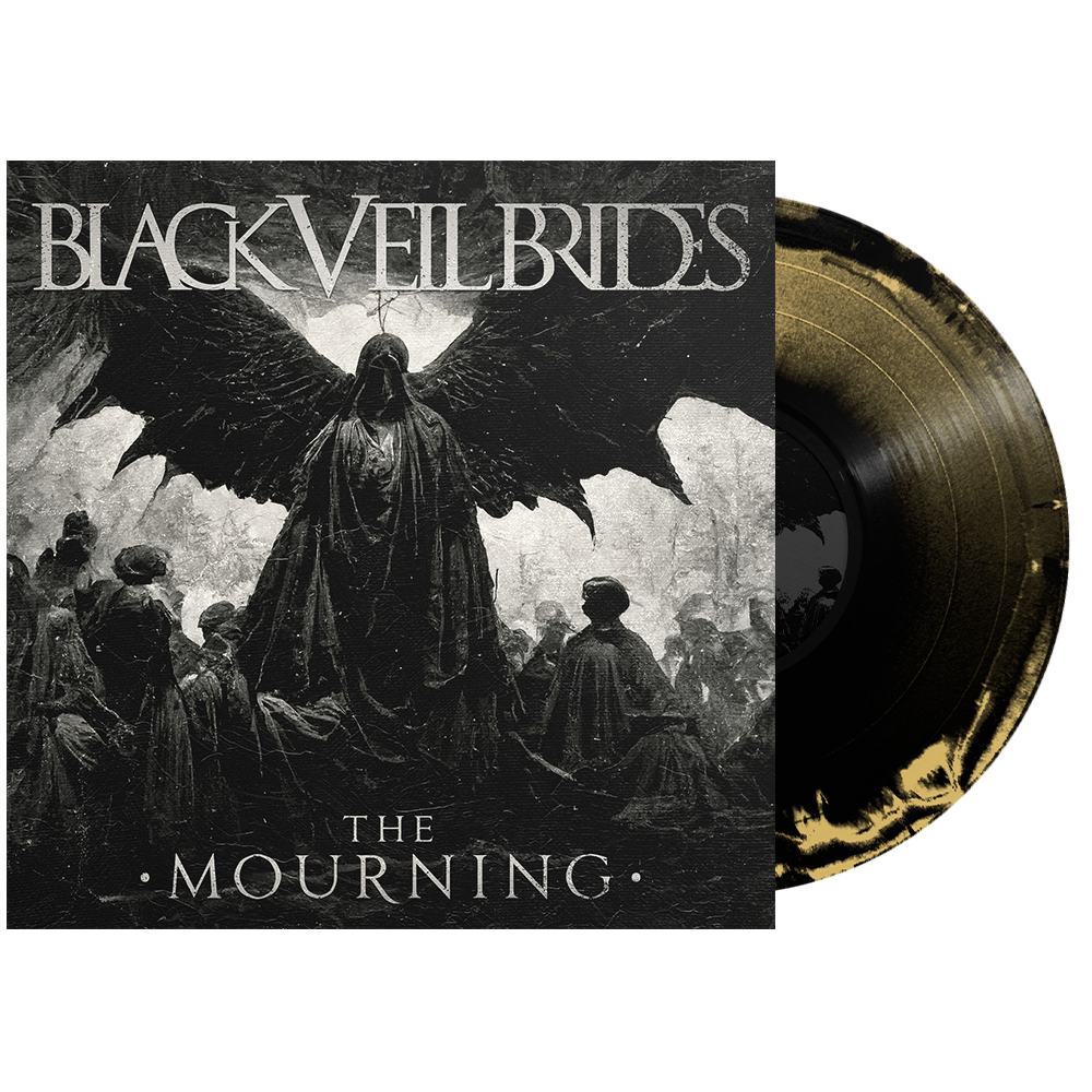 Black Veil Brides - ‘The Mourning EP’ Vinyl (Gold + Black Side A/B w/ White Screenprint