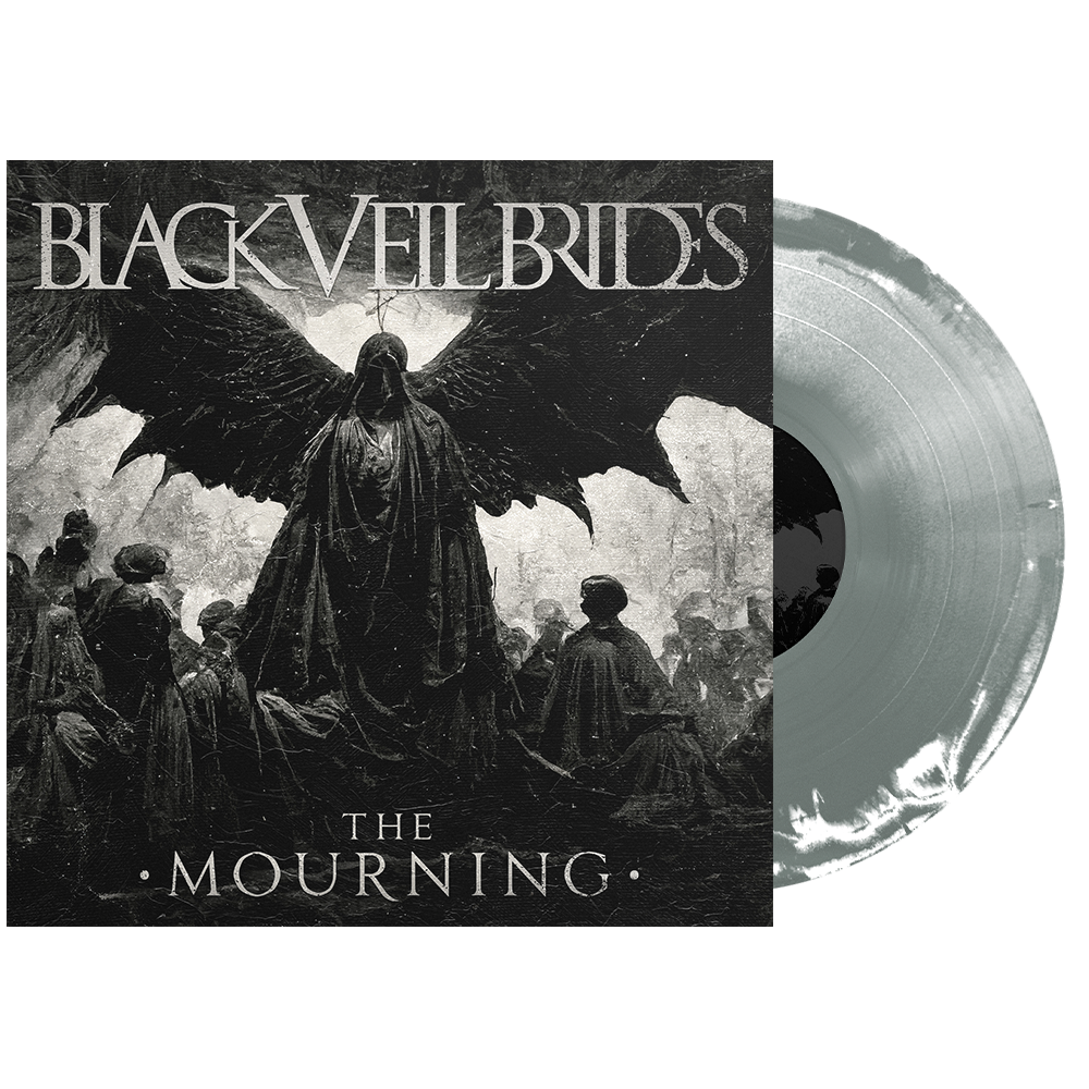 Black Veil Brides - ‘The Mourning EP’ Vinyl (Silver + White Side A/B w/ Black Screenprint)