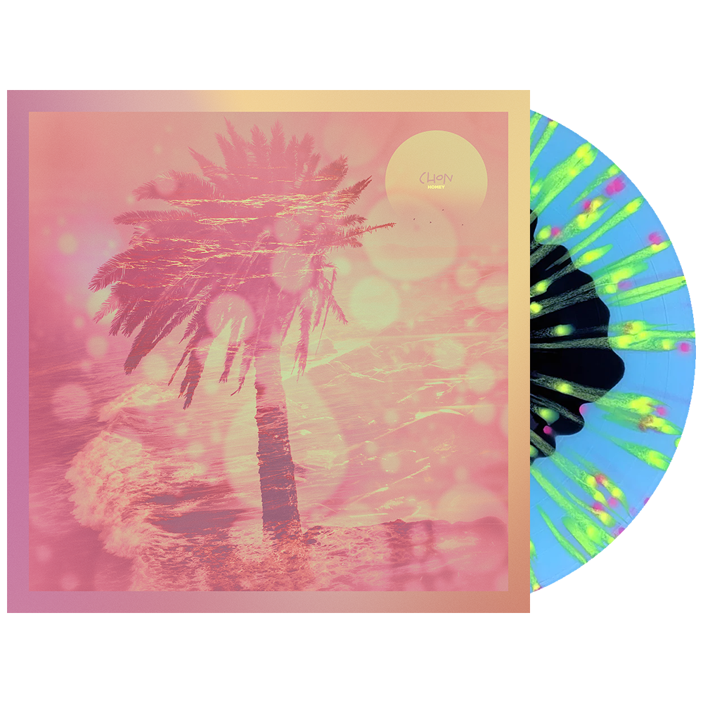 CHON - 'Homey' Electric Blue w/ Black + Yellow + Violet Splatter Vinyl