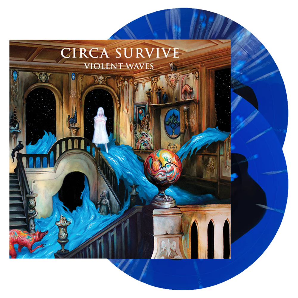 Circa Survive - 'Violent Waves' Vinyl (Black Inside Trans. Royal Blue w/ Baby Blue Splatter)