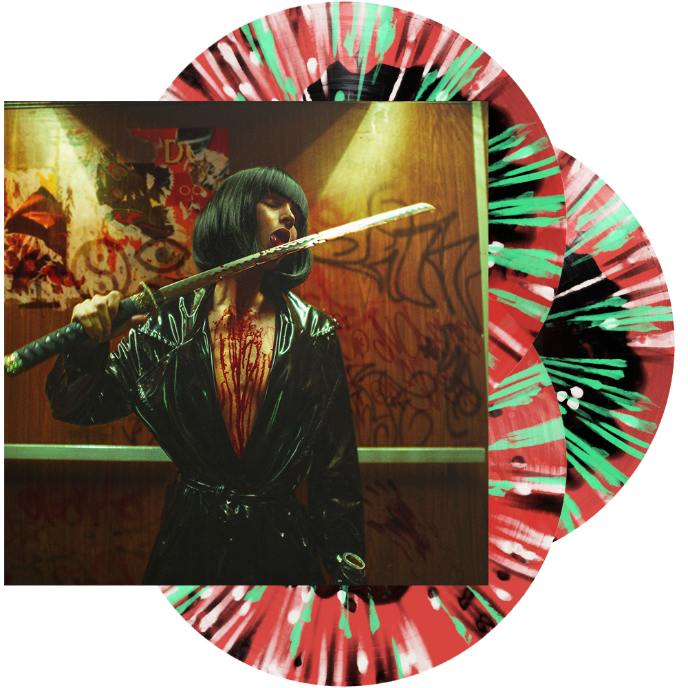 Bad Omens - 'CONCRETE JUNGLE [THE OST]' 3LP Vinyl (Black in Trans. Red w/ Black + Mint Green Splatter)