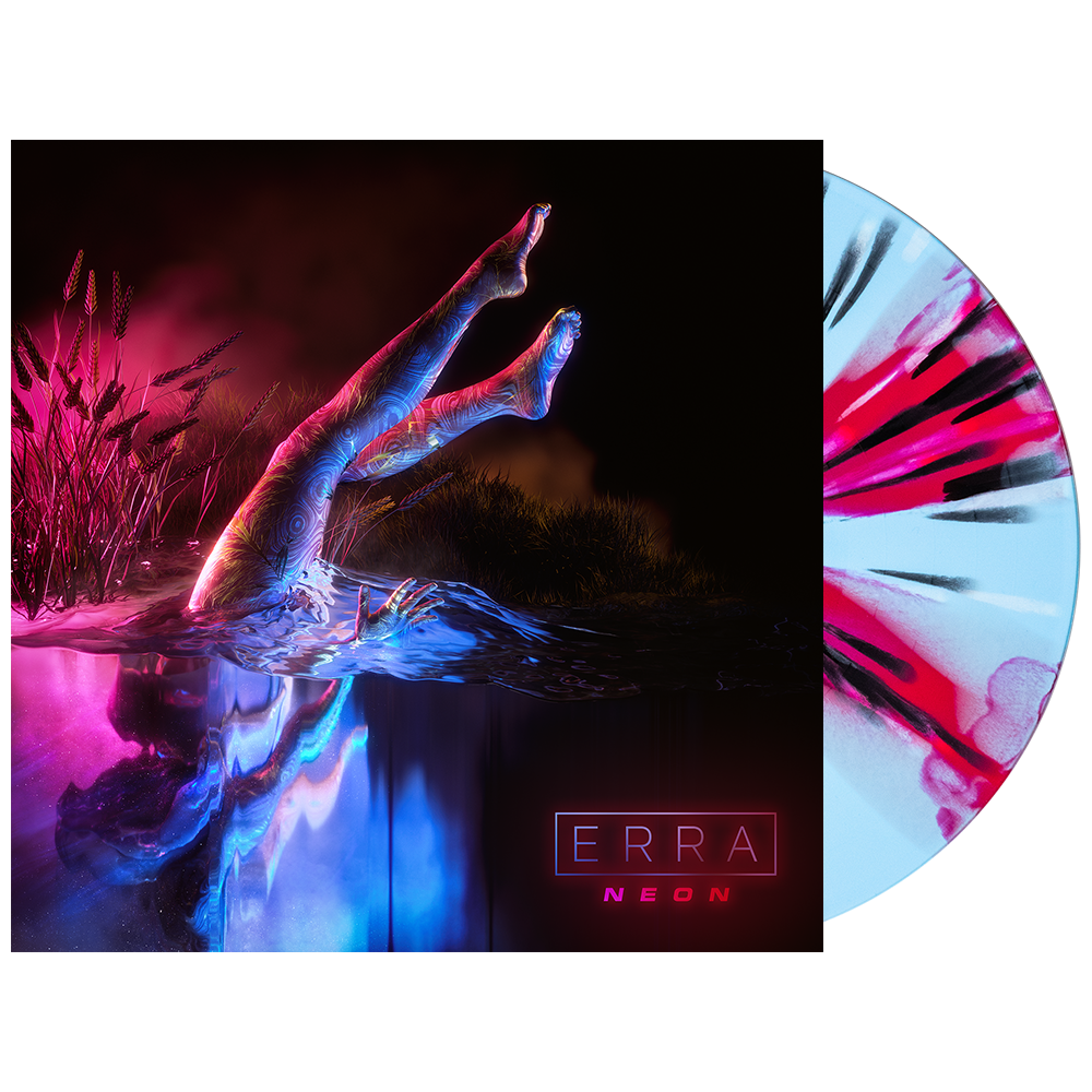 Erra - 'Neon' Vinyl (Baby Blue + Hot Pink Magenta Cornetto w/ Black + White Splatter)