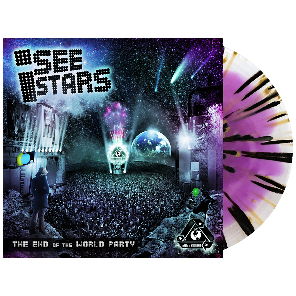 I See Stars - 'The End of the World Party' Vinyl (Purple in Clear w/ Black + Gold Splatter)