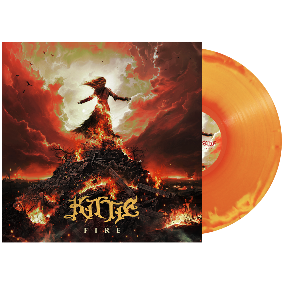 Kittie - 'Fire' Vinyl (Red + Orange + Yellow Tri-Color Side A/B ...