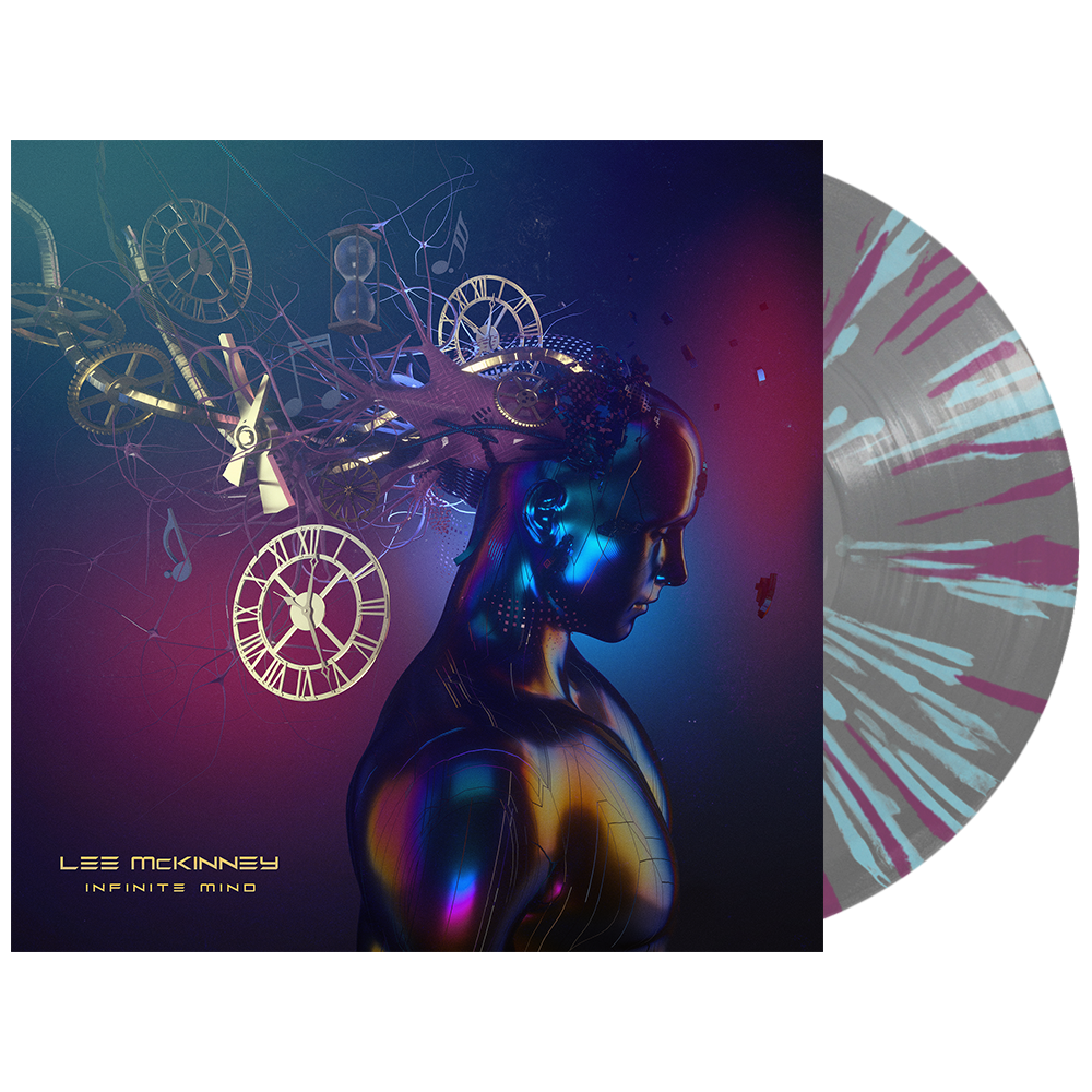 Lee McKinney - 'Infinite Mind' 12" Ultra Clear w/ Purple & Baby Blue Splatter