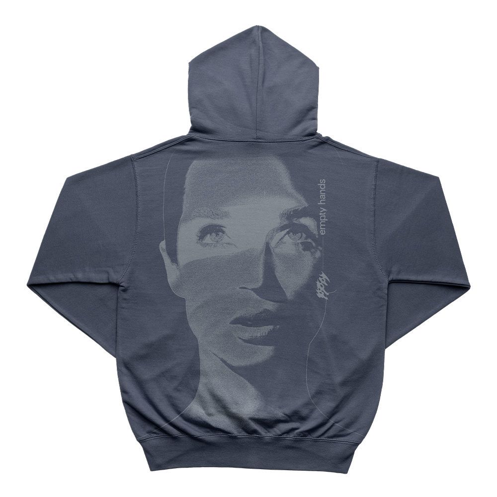 Poppy - 'Empty Hands' Blue Pullover Hoodie
