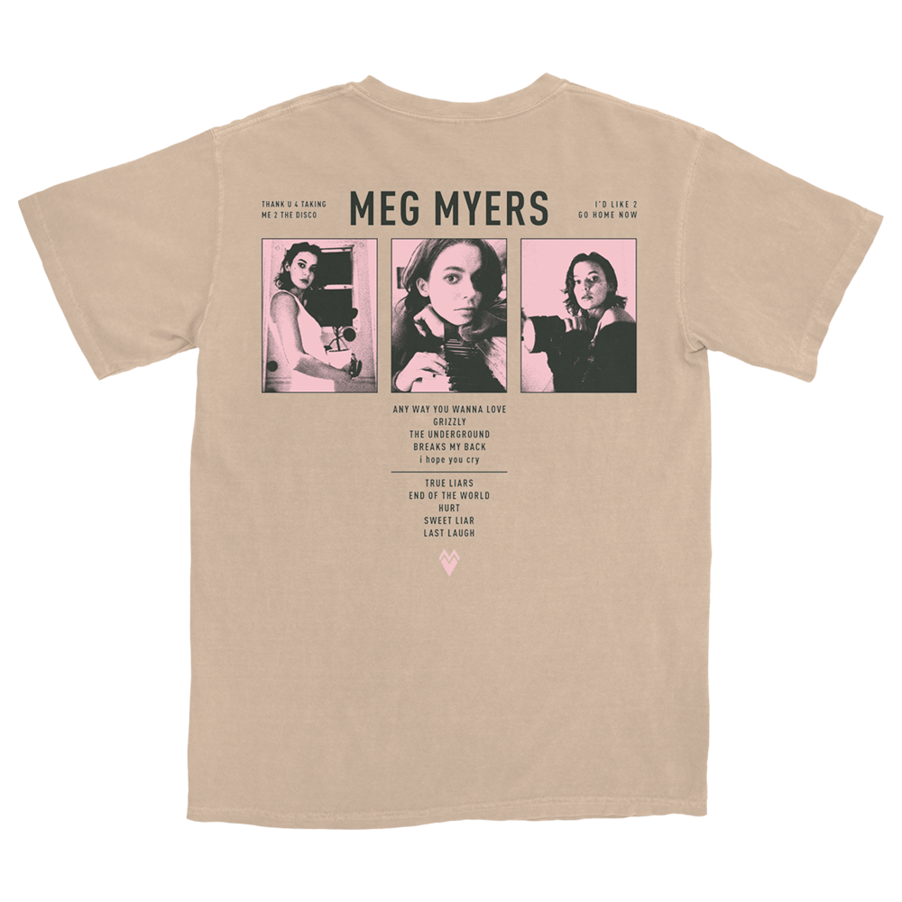 Meg Myers - Tracklisting T-Shirt (Natural) – Sumerian Merch