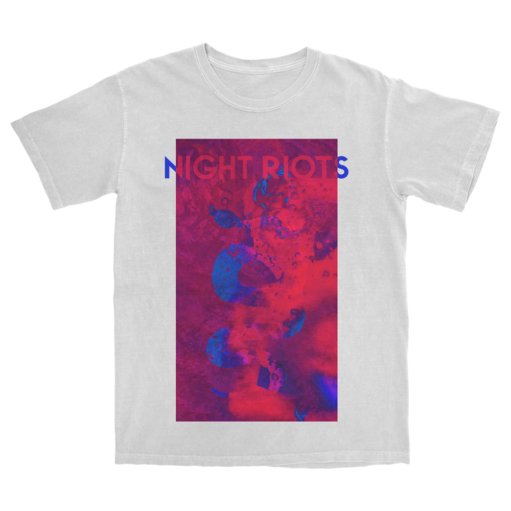 Night Riots - White Logo Tee