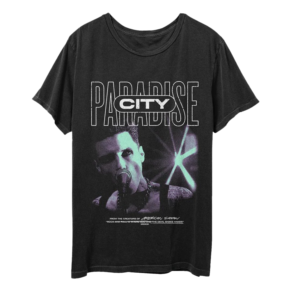 Paradise City - Johnny Faust Black T-Shirt