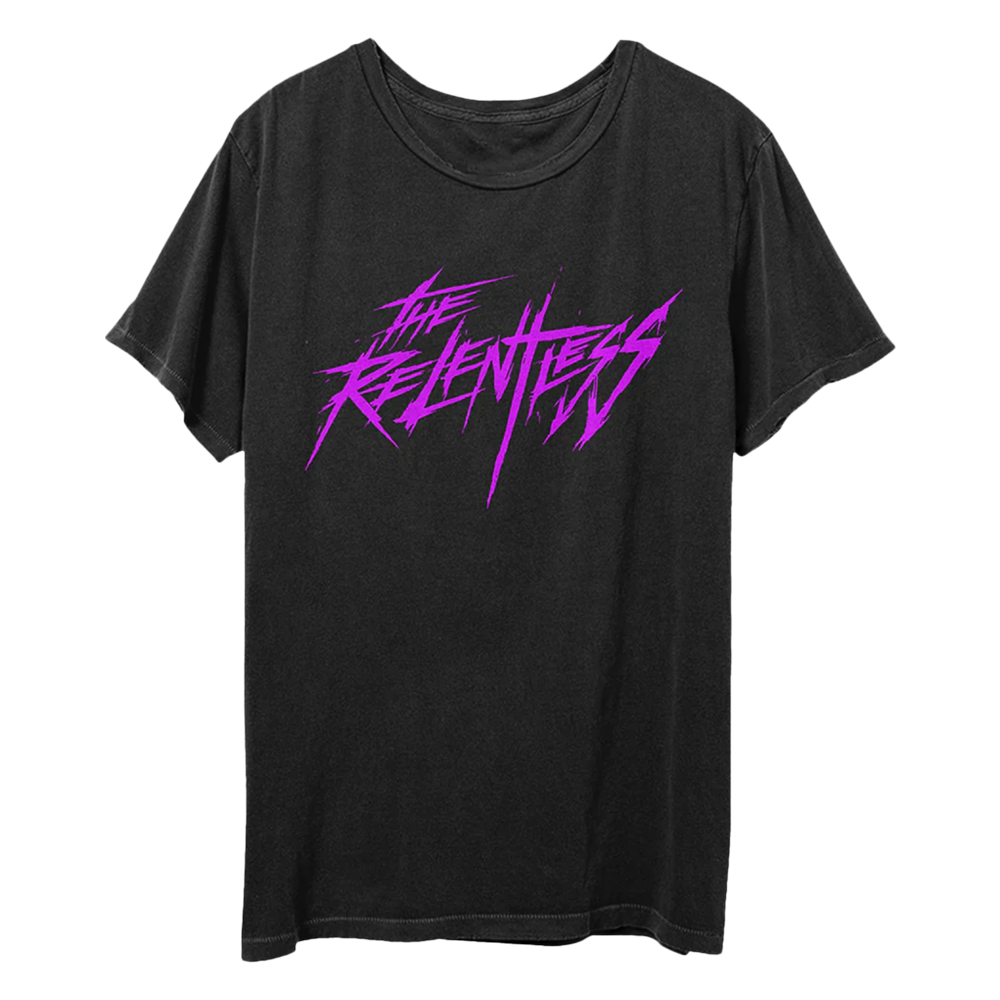 American Satan - The Relentless Purple Logo T-Shirt (Black)