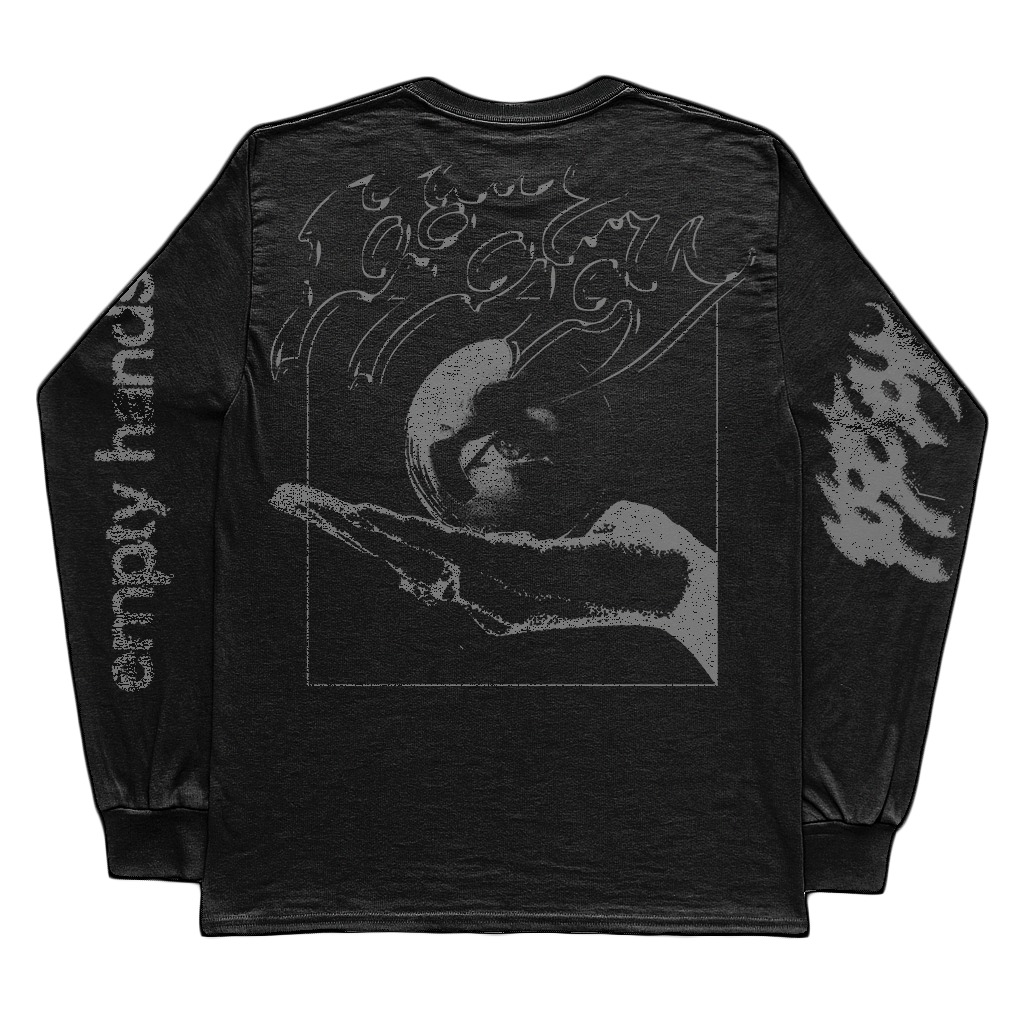 Poppy - 'Open Palms' Black Longsleeve
