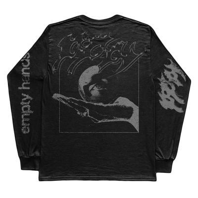 Poppy - 'Open Palms' Black Longsleeve