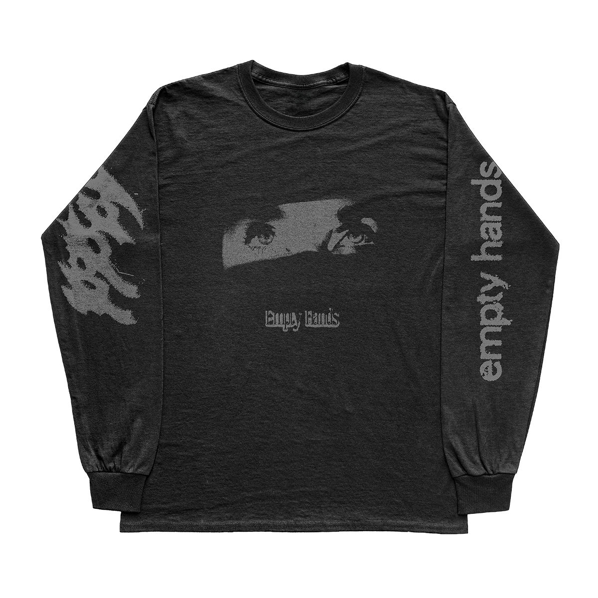 Poppy - 'Open Palms' Black Longsleeve