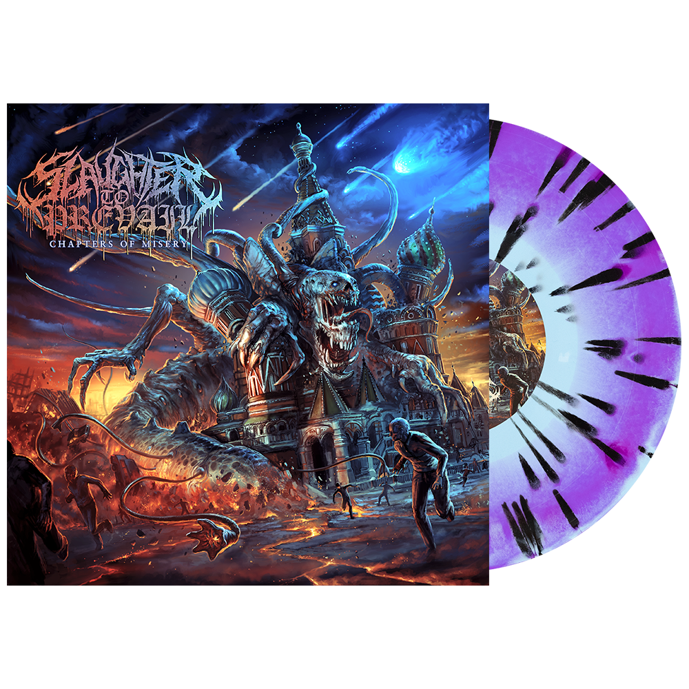 Slaughter To Prevail - ‘Chapters Of Misery’ 10” Vinyl (Baby Blue + Neon Violet Side A/B w/ Black Splatter)