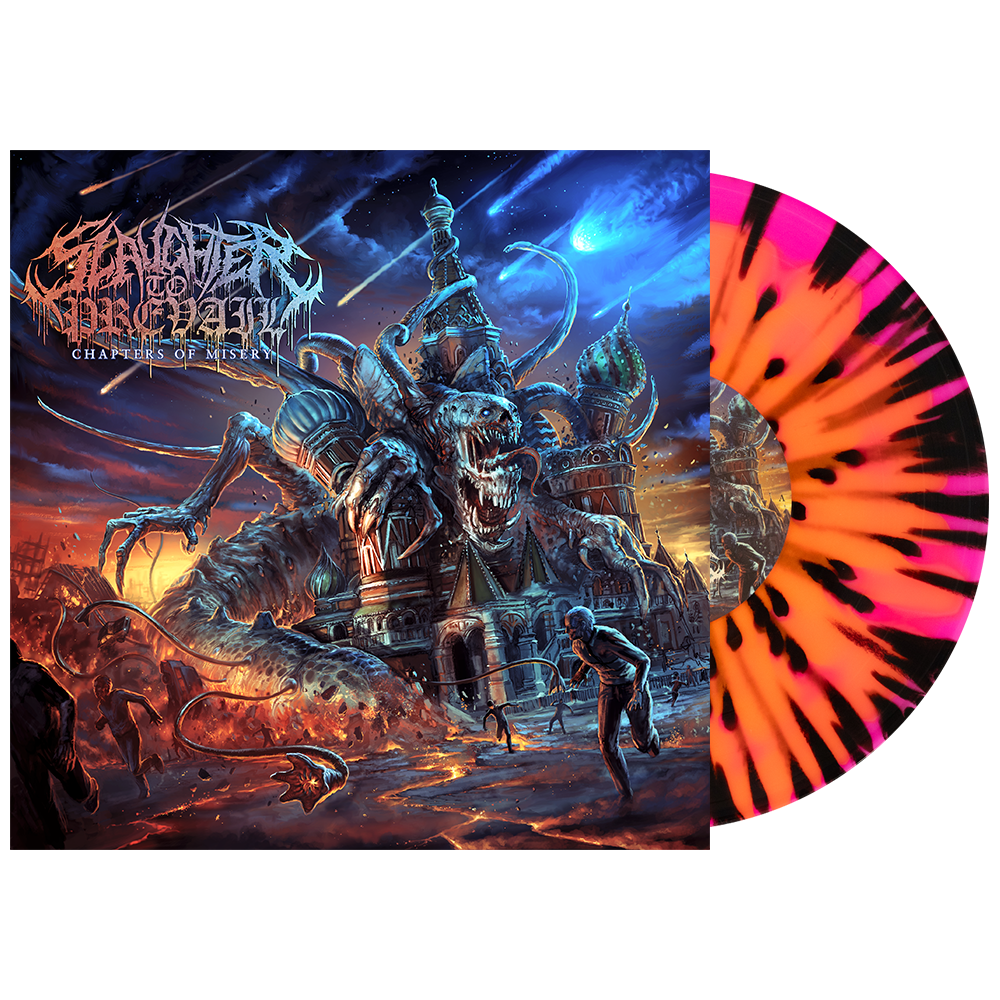 Slaughter To Prevail - ‘Chapters Of Misery’ 10” Vinyl (Neon Orange + Neon Magenta Side A/B w/ Black Splatter)