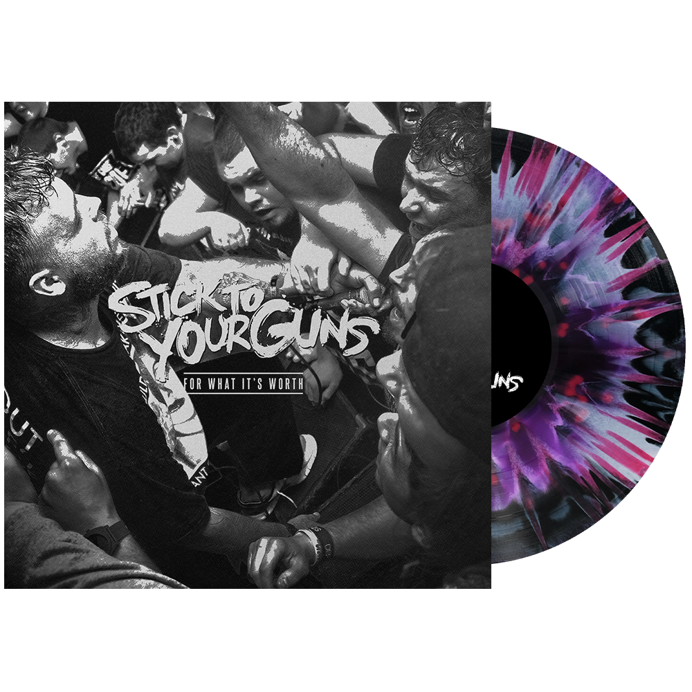 Stick To Your Guns - 'For What It’s Worth’ Vinyl (White + Neon Violet + Black Side A/B w/ Magenta + Violet Splatter)