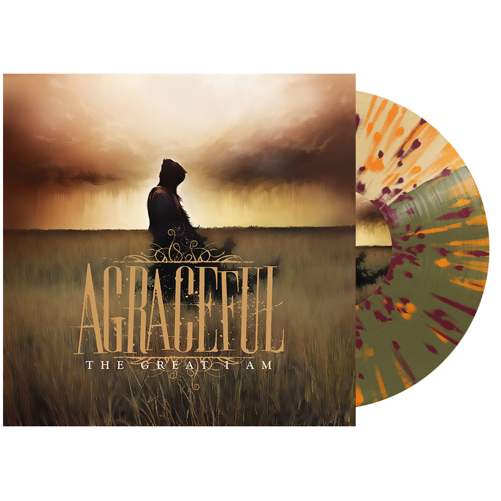 Agraceful - ‘The Great I Am’ Vinyl (Beer + Green Half/Half w/ Orange + Burgundy Splatter)