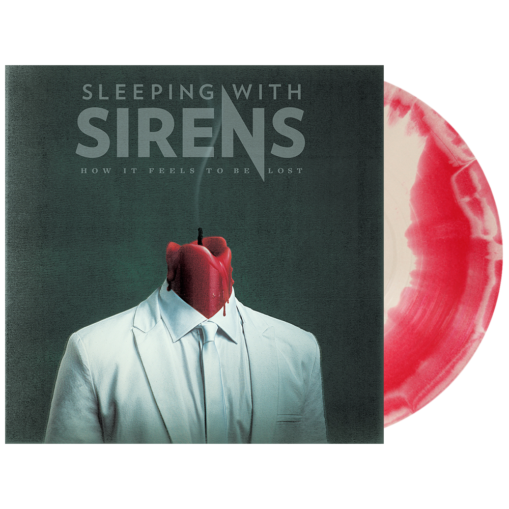 Sleeping With Sirens - 'How It Feels to Be Lost' Vinyl (Neon Red / White Side A/B)