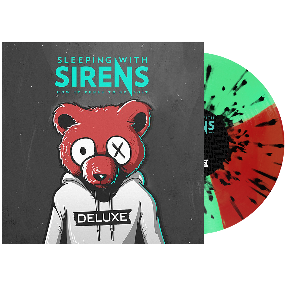 Sleeping With Sirens - ‘How It Feels To Be Lost (Deluxe)’ Vinyl (Mint Green + Trans Red Quad w/ Black Splatter)