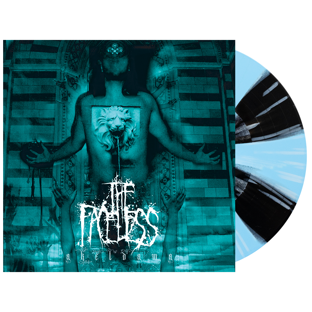 The Faceless - Akeldama (15 Year Baby Blue + Black Cornetto w/ White Splatter 12" Vinyl)
