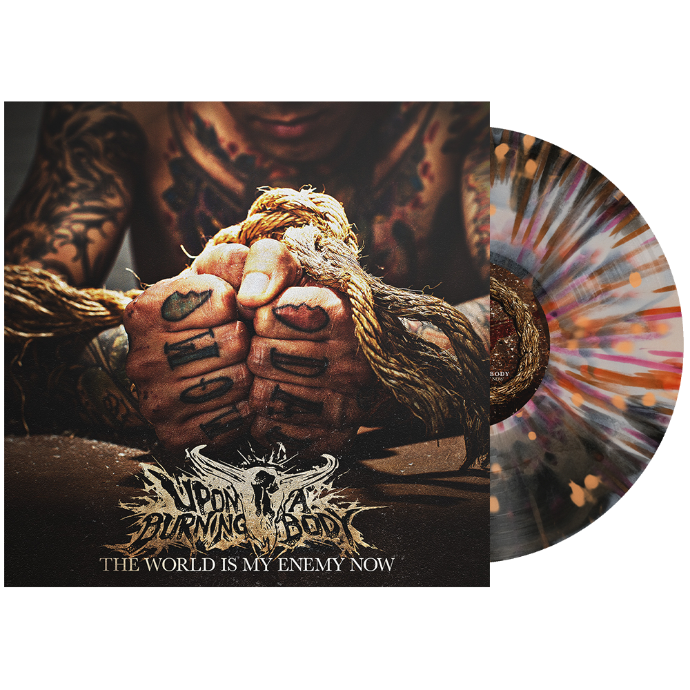 Upon a Burning Body - 'The World Is My Enemy Now' Vinyl (Black Ice + Bone Side A/B w/ Red + Orange Splatter)