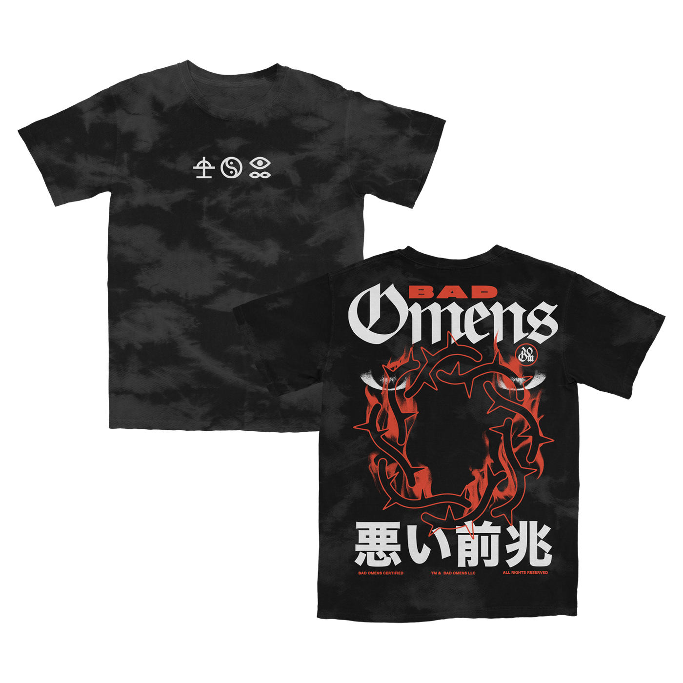 Bad Omens - 'Like a Villain' Black Dye Tee