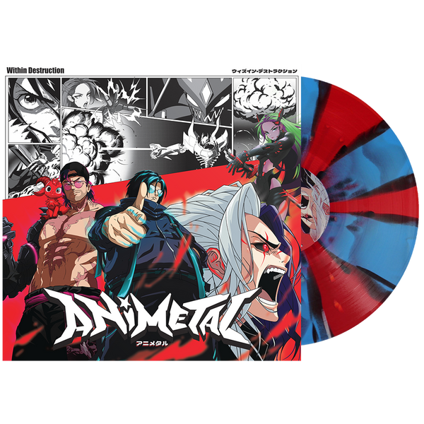 Within Destruction - 'ANIMETAL' Vinyl (Red + Blue Cornetto w