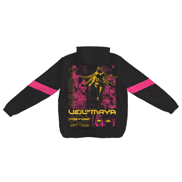 ◆THE MUSEUM VISITOR◆ L LOGO LINE RAGLAN WINDBREAKER PI Founder Windbreaker By HillTop Ave – HllTop Ave