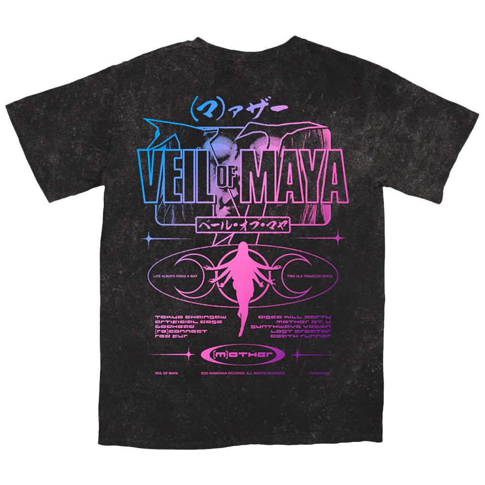 Veil Of Maya - Tracklist Vintage Black Tee